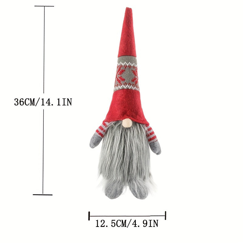 Xmas Faceless Old Man Plush Doll - Christmas Gift & Decoration