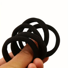 50pcs Seamless Elastic Rubber Hair Bands for Girls and Adults