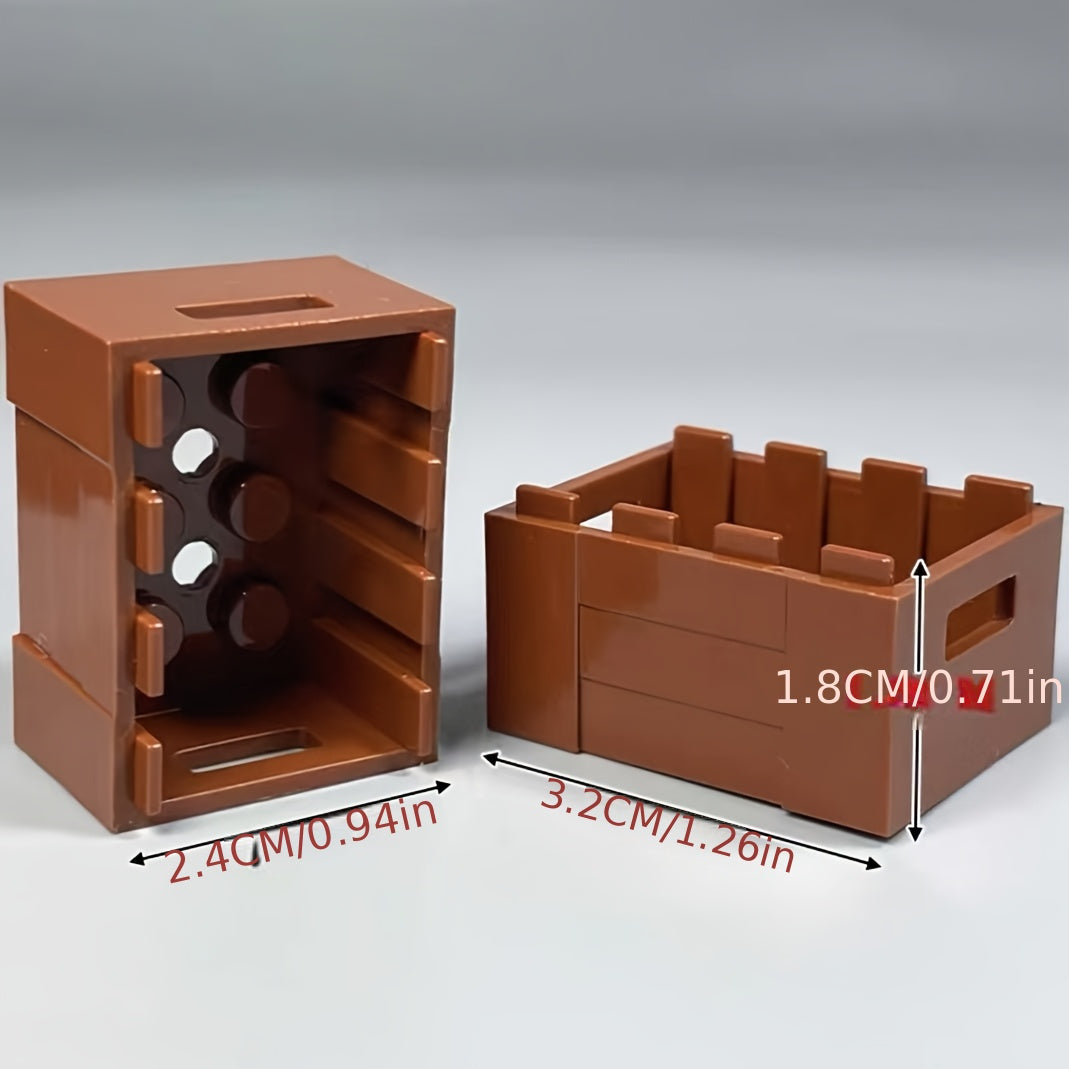 Small Building Blocks Food Play Corn Toy Basket Accessories