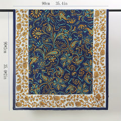 Printed Silky Scarf Sunscreen Satin Shawl Wrap Long Thin Fashionable Wraps