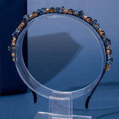 Girls Dark Rhinestone Hair Hoop Princess Accessories