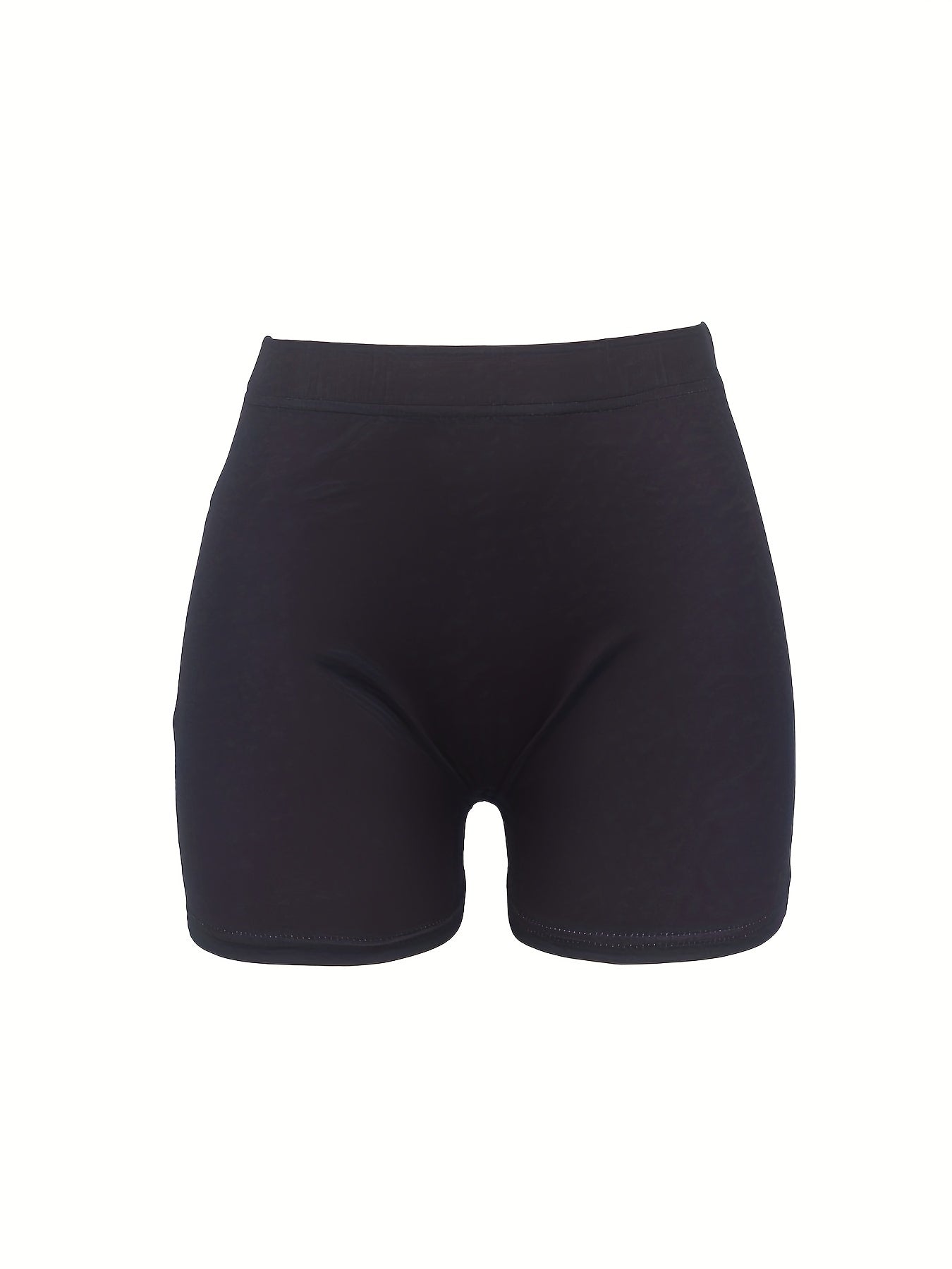 Graphic Print Skinny Yoga Shorts for Women