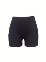 Graphic Print Skinny Yoga Shorts for Women