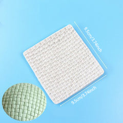 Candy Silicone Mold Knitted Texture Pattern Sweater Weave