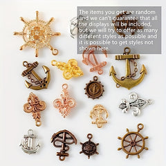 DIY Retro Zinc Alloy Jewelry Accessories Anchors Rudder Pendants