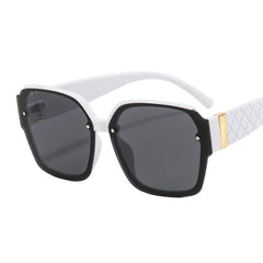 Men's Retro Square Frame Sunglasses UV Resistant