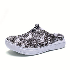 Women's Flower Pattern Waterproof Summer Clogs Garden Slippers