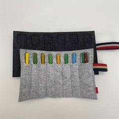 Large Capacity Roll Pen Curtain Pencil Storage Stationery Bag