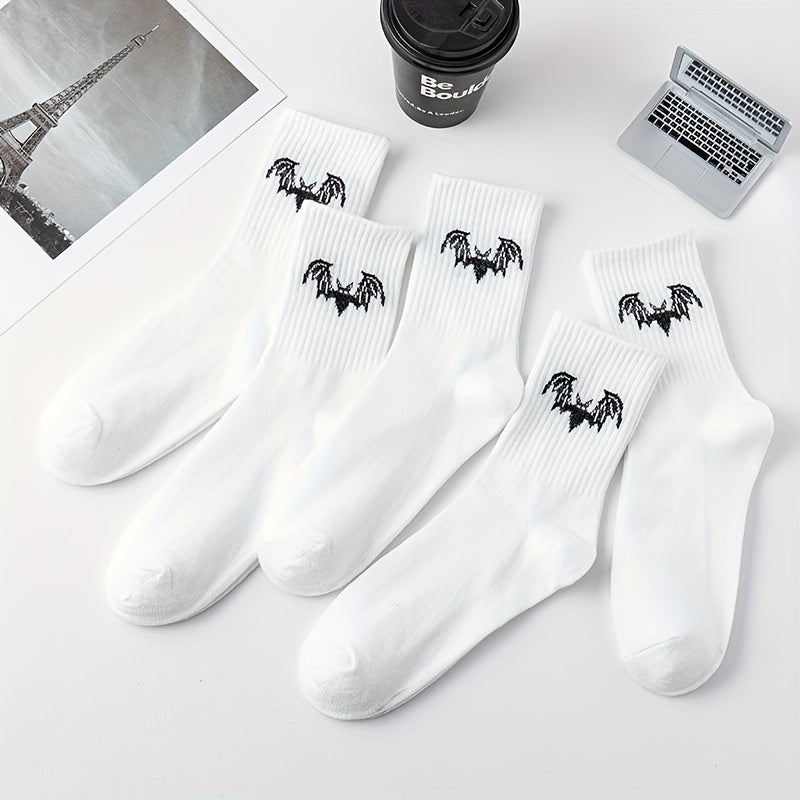 10 Pairs Bat Pattern Socks Women's Stockings