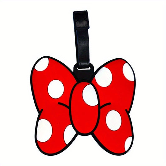 Cartoon Shape Soft Surface Luggage Tags With Rope Boarding Tag
