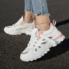 Mesh Breathable Lace Up Sport Shoes Women's Footwear