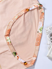 5pcs Floral Printed Briefs Beauty Buttock Mid Waist Panties For Women