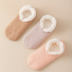 Plush Ankle Socks Women's Stockings Soft & Warm Low Cut Hosiery