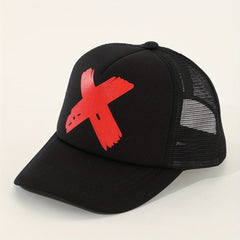 Printed Trucker Hat Mesh Sunshade Baseball Cap Unisex