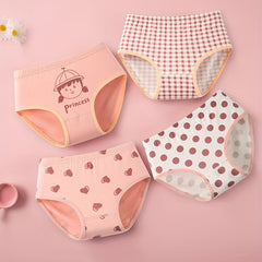 Girl's Triangle Panties, Elastic Waist Shorts