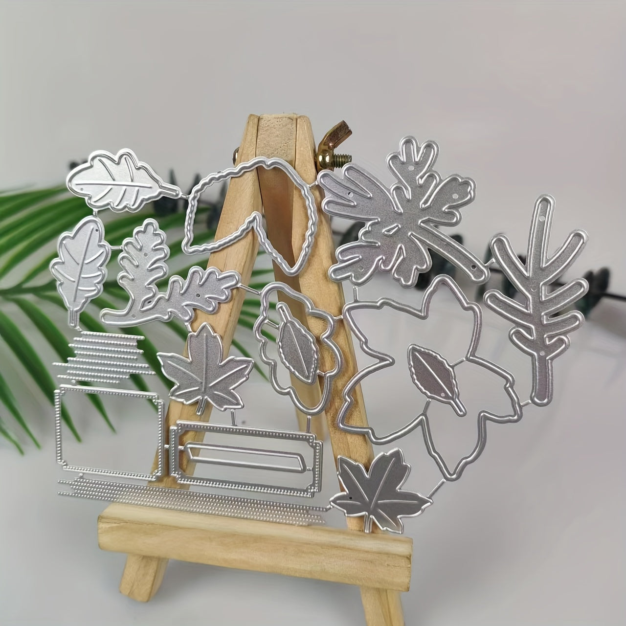 Leaf Metal Cutting Dies And Stamps Set For Scrapbooking Card Paper Craft