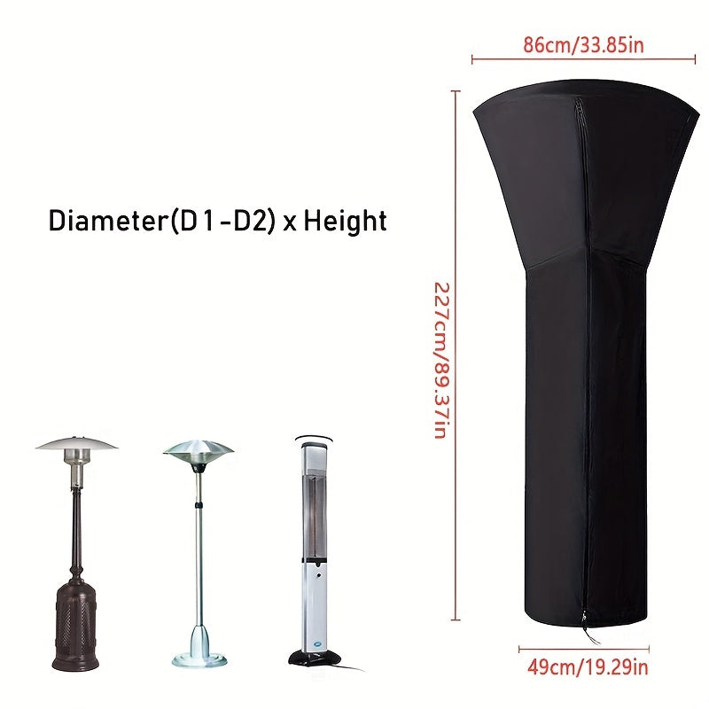 Outdoor Patio Heater Cover 210D Oxford Fabric Waterproof