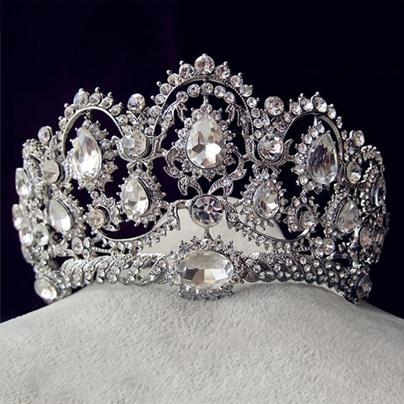 Crystal Rhinestone Tiara Bridal Party Wedding Jewelry
