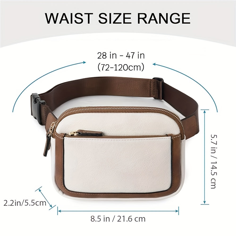 PU Leather Crossbody Bag for Outdoor Sports and Fitness
