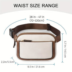 PU Leather Crossbody Bag for Outdoor Sports and Fitness