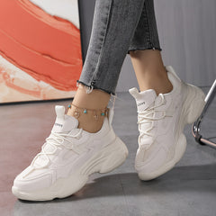 Women's Thick-soled Running Shoes Lightweight Comfortable Anti-skid Sneakers