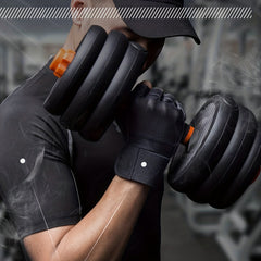 Sports Gloves with Wrist Wrap Support for Weightlifting Training