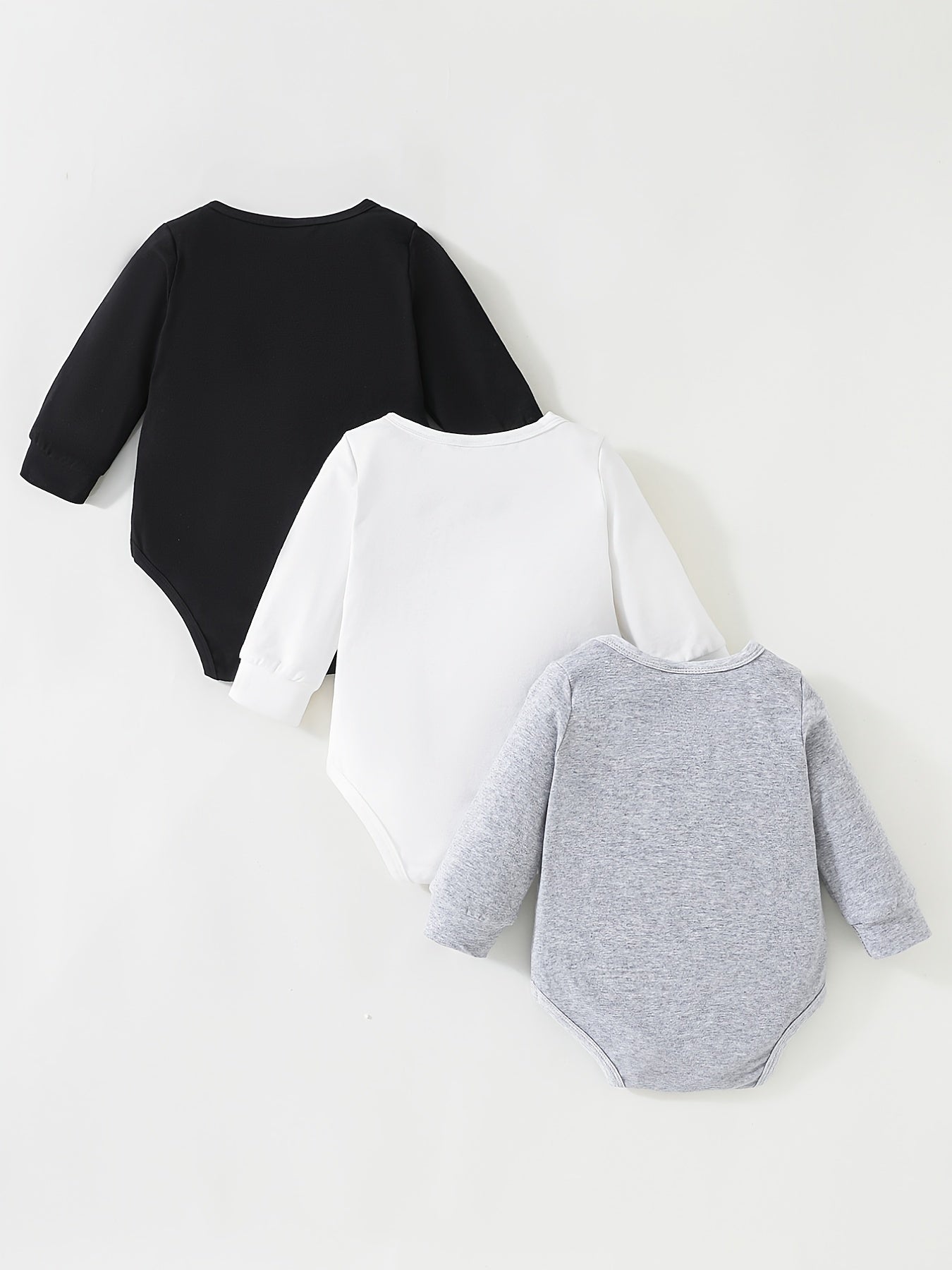 Baby's Long Sleeve Romper Set - Infant Bodysuit Clothes