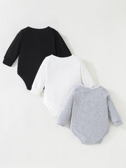 Baby's Long Sleeve Romper Set - Infant Bodysuit Clothes