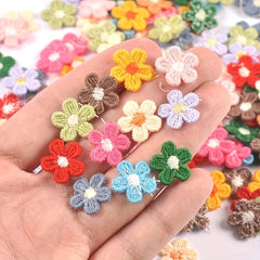 20pcs Mixed Lace Flowers Sewing DIY Wedding Home Decoration Jute Ribbon