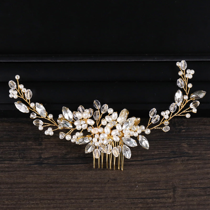 Floral Bridal Hair Comb Wedding Hair Accessory