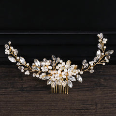 Floral Bridal Hair Comb Wedding Hair Accessory
