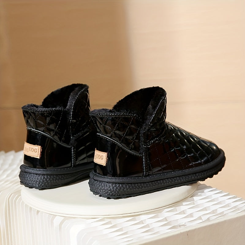 Women's Plush Lined Waterproof Ankle Boots