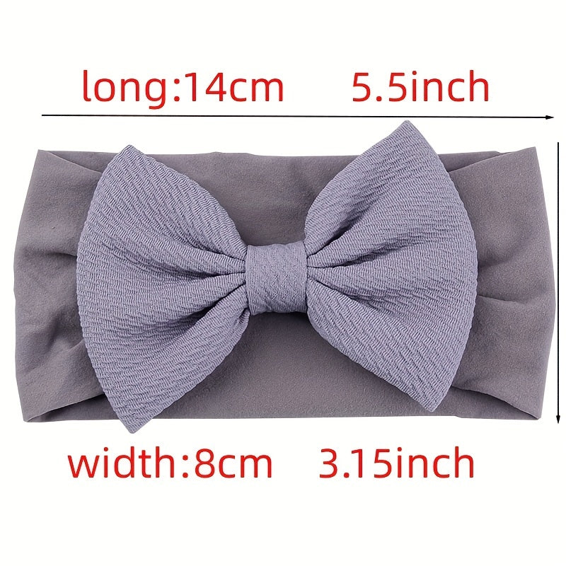 11pcs Bow Nylon Headbands Hair Accessories for Baby Girls & Adults