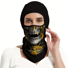 Skull Balaclava Mask Windproof Ghost Mask Full Face Cover Halloween Cosplay