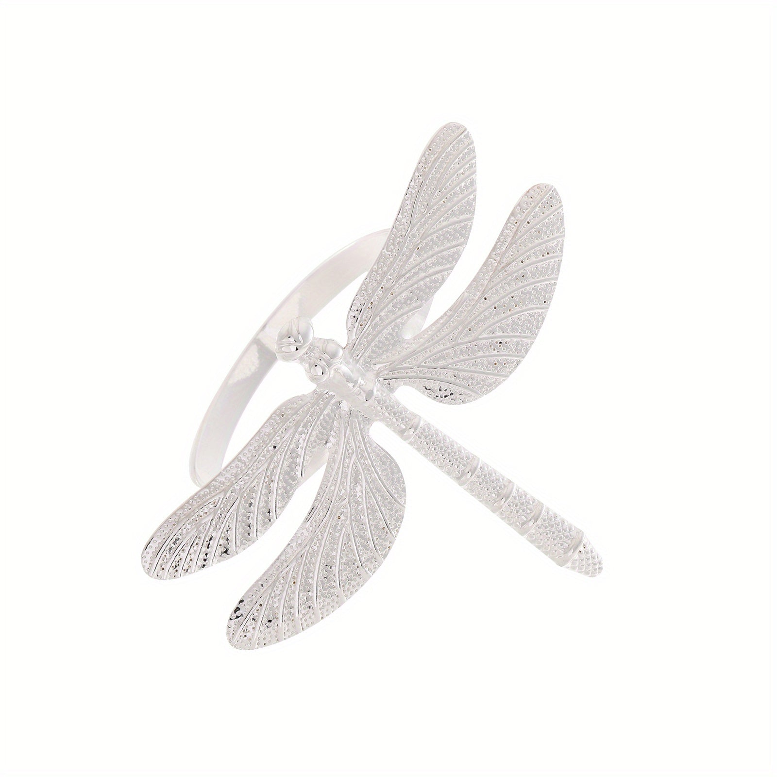 6pcs Modern Dragonfly Napkin Rings for Table Decoration