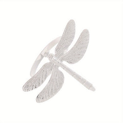 6pcs Modern Dragonfly Napkin Rings for Table Decoration