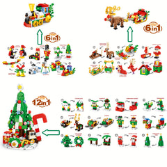 Christmas Advent Calendar Building Block Set - Educational Jigsaw