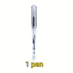 38mm Transparent Fountain Pen Set for Calligraphy - Ink Cartridges Included