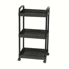 Kitchen Utility Cart with Wheels Plastic Storage Cart