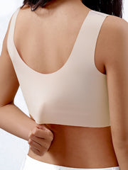 Floral Lace Full Coverage Sports Bra Wirefree Yoga Running Bra