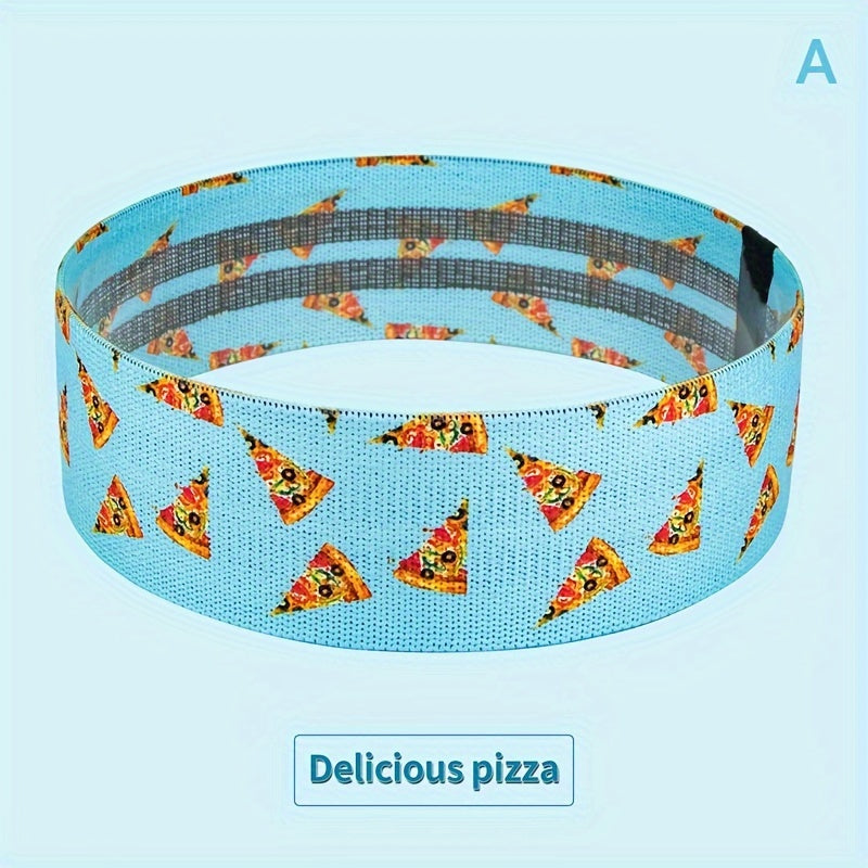 Food Printed Yoga Resistance Bands Elastic Stretching Tension Bands
