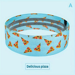 Food Printed Yoga Resistance Bands Elastic Stretching Tension Bands