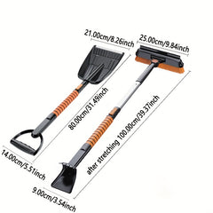 Car Snow Shovel Windshield Deicing Brush Winter Cleaning Tool