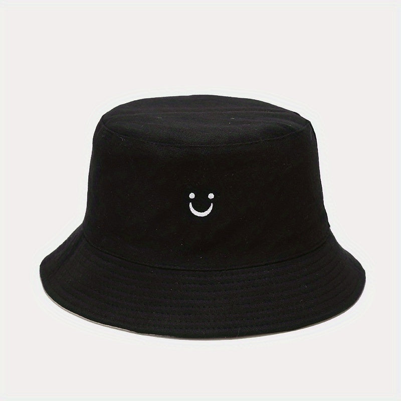 Embroidery Bucket Hat Men's Women's Foldable Fisherman Caps Sun Hat