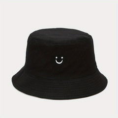 Embroidery Bucket Hat Men's Women's Foldable Fisherman Caps Sun Hat