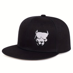 Men's Bulldog Pattern Baseball Cap for Outdoor Activities