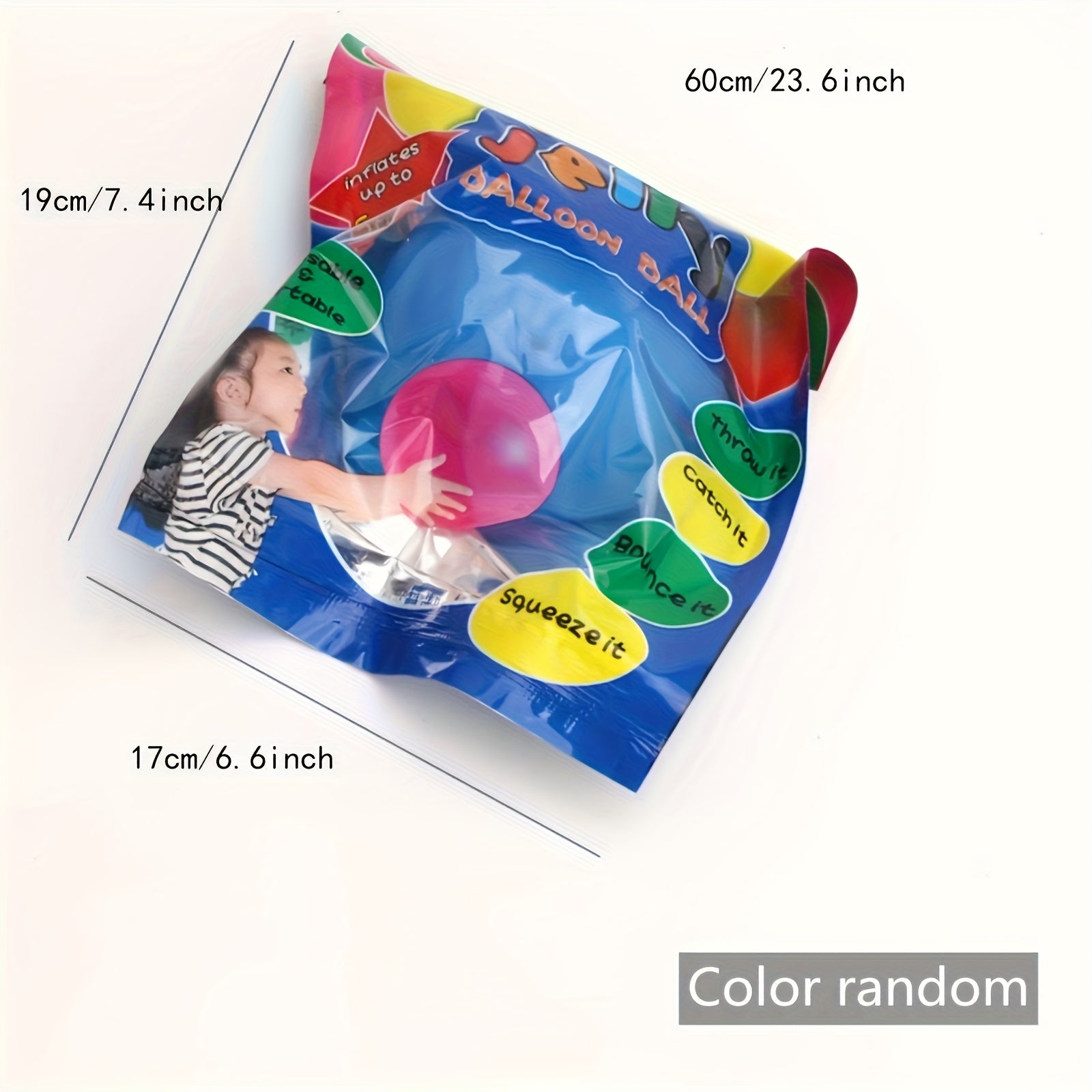 Inflatable Bubble Ball TPR Water Filled Pat Ball for Outdoor Fun