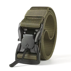 Outdoor Tactical Belt Men's Nylon Knitted Belt Magnetic Buckle