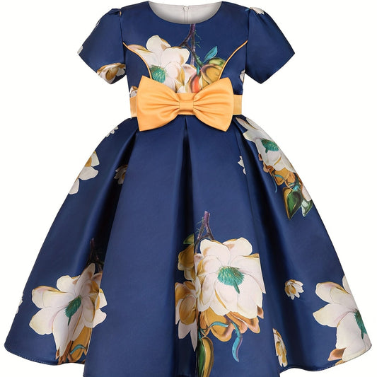 Floral Print Dress for Baby Girls - Ideal for Dance Classes & Parties
