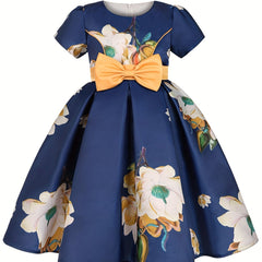 Floral Print Dress for Baby Girls - Ideal for Dance Classes & Parties
